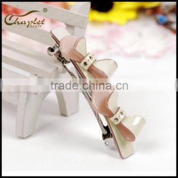 bowkont with rhinestone hair accessories of hair barrette women hair clip