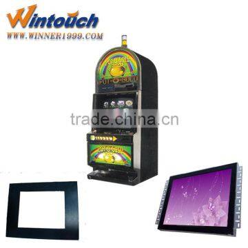 2015 Hot sale infrared gaming open frame touch screen monitor with VGA/DVI signal input for POG/WMS