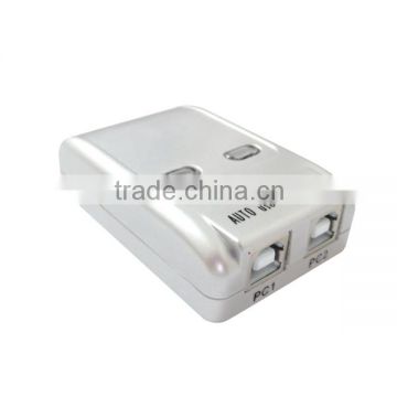 USB 2.0 Auto Sharing Switch 2 Ports Switcher HUB Selector for Printer Scanner