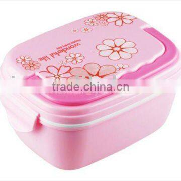 plastic lunch box (doule layer) new item