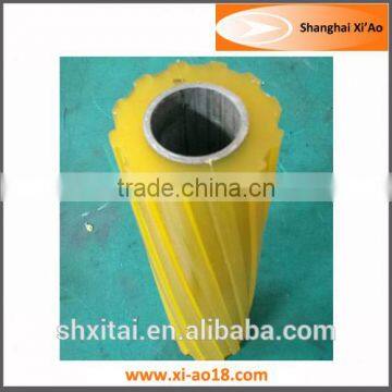 Costom Made Polyurethane PU Coating Load Roller For Belt Conveyor urethane rubber roller