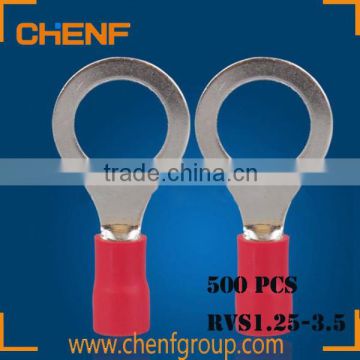 High Quality 0.5 - 1.5mm2 (A.W.G 22-16) Crimping Terminal Series Red Round Insulated Ring Terminal Connector Crimp Terminal