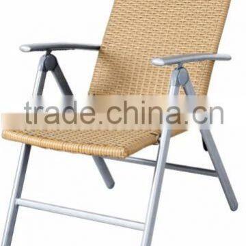 FOLDED STEEL RATTAN CHAIR