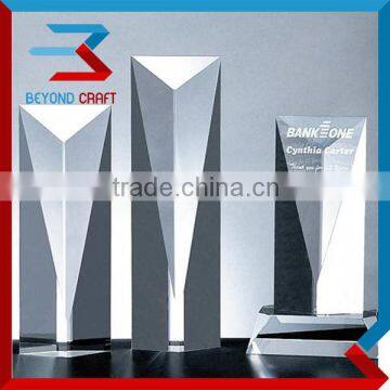 Blank Engravable Crystal Glass Awards Trophy Wholesale