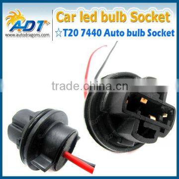 7440 Car Bulb Socket Base Holder 2 Cables
