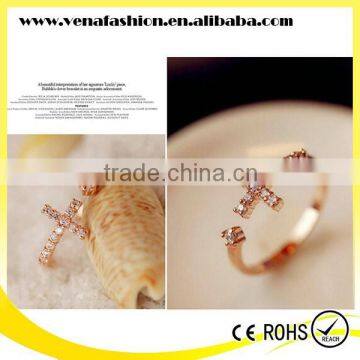 Cross Diamonds Korea Simple Design Finger Rings photo-4