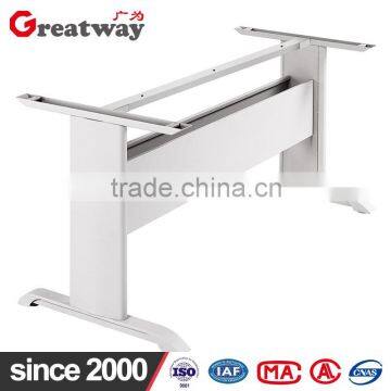 simple design melamine desktop metal stainless steel frame computer desk on sale