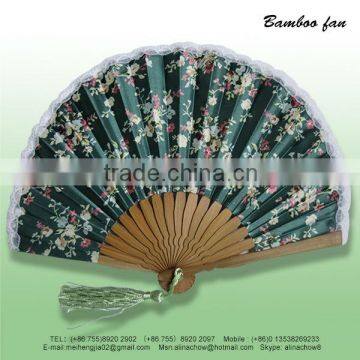 Bedeck Cloth Fan With Lace