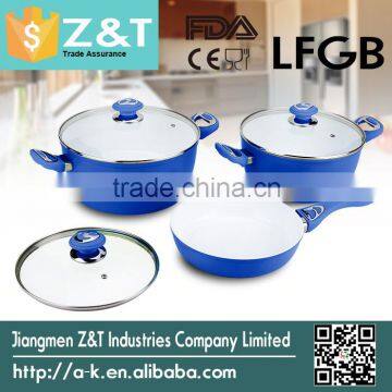 ALUMINUM FORGED CASSEROLE Purple Ceramic Cookware Set photo-2