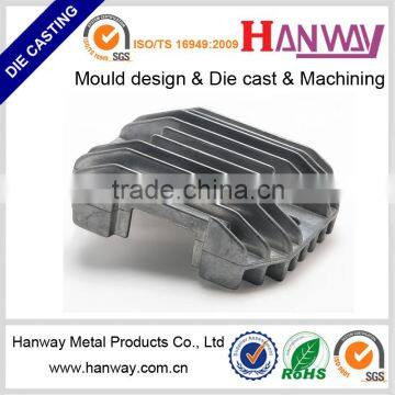 CNC machining sand blasting die casting motorcycle spare parts heat sink aluminum radiator