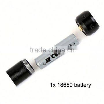 1180 Multi-function Self-defense Rechargeable Baseball Shape 1 *18650 Lithium Battery Led Flashlight photo-2