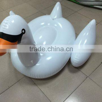 Inflatable swan rider mattress