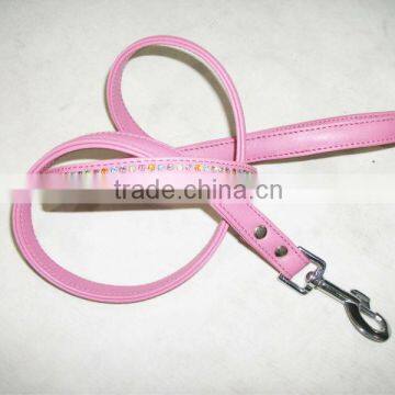 Wholesale New Design Rhinestone Good Quality Long Dog Leashes