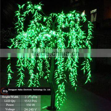 china supplier led weeping willow tree lighting white green christmas tree outdoor led tree lights                        
                                                Quality Choice