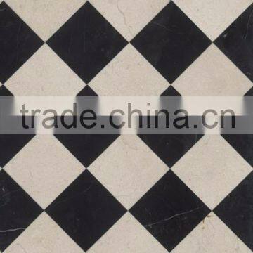 Glass Stone Polished Tiles Nero Marquina Marble Mosaic