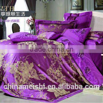 Queen Size Luxury Dark Color Serie Rayon Silk Bedding Set photo-2