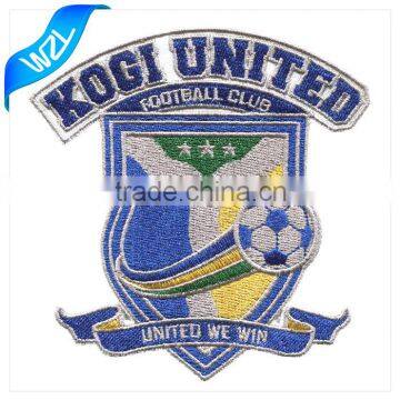 Customized Football Club teams iron-on patch, no minimum order embroidery patch designs for apparel                        
                                                                                Supplier's Choice