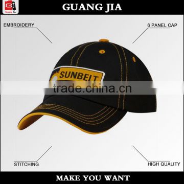 Elegant black and white sports golf cap wholesale