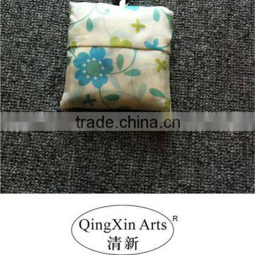 Folding Polyester flower shape tote Bags