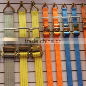 50mm 5t plastic ratchet tie down strap/cargo lashing