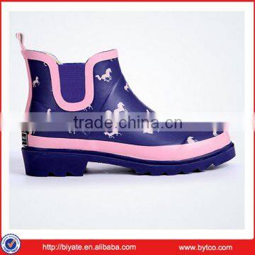 Fashion Women Ankle Rubber Rain Boots