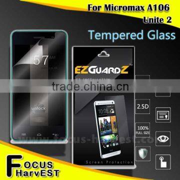 99% Transparency 0.33mm 9H Hardness 2.5D Round Chamfer Edge Custom Made Tempered Glass Screen Protector For Micromax A106 photo-1