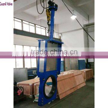 Extension slurry knife gate valve