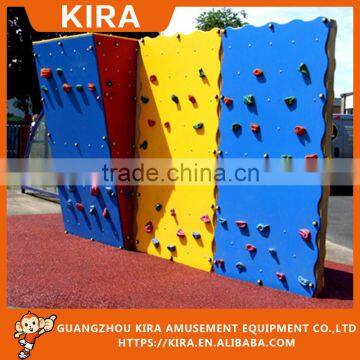 Children colorful artificial used rock climbing wall for sale