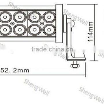 ShengWell Auto led light bar 36W 7.5inch Dual Row led bar light Cree led light bar 36w