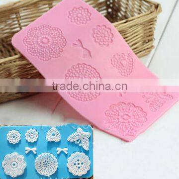 Flowers Butterfly Silicone Lace Fondant Mold Sugar Candy Cake Decorating Mould