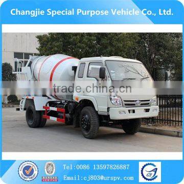 New condition best selling bottom price Q345 Foton 3 cubic meters concrete mixer truck