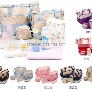 High quality 5pcs Multi-Color Multi-Function Baby Diaper Mummy Bag/Fashion Mummy Bag Wholesale                        
                                                Quality Choice