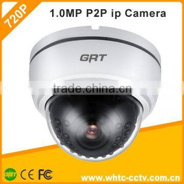 Wholesale 1.0mp cmos 720p indoor IR dome HD ip cam with p2p