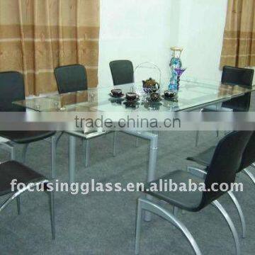 toughened tempered glass table top