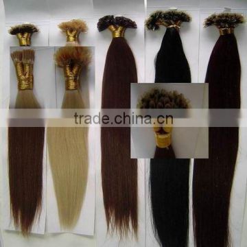 nail-tip human hair extension/nail-tip human hair/hair products/hair extension