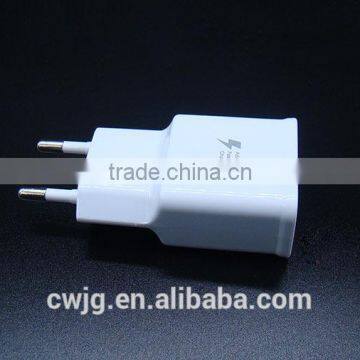 EU USB Travel Wall Power Adapter Single Port Dual Port Charger 5V 2A for Samsung for Moblie Phone