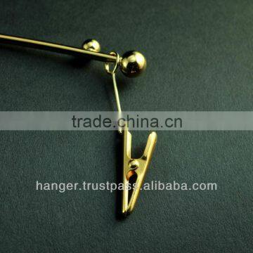 Japanese Metallic Lingerie Hanger with Clips for Elegant Evening Dress