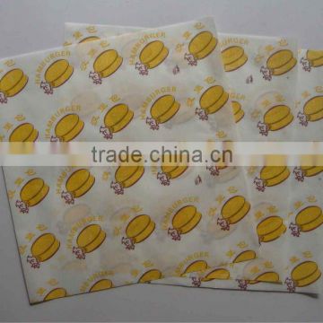 pe coated paper for hamburger packing