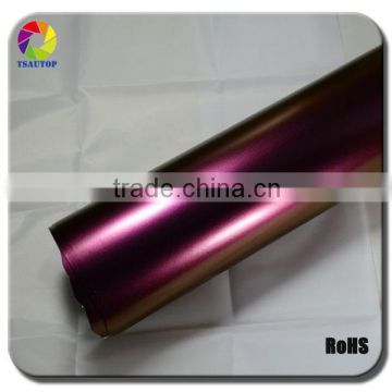 TSAUTOP Bronze Purple Motorcycle Car Body Sticker Chameleon Glossy Car Wrapping Film