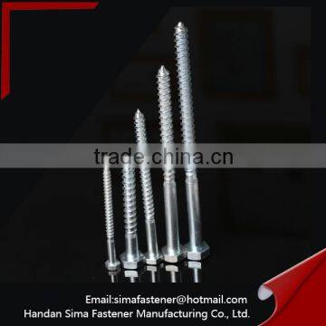 DIN571 hex head lag wood screw/Hexagonal wood screw