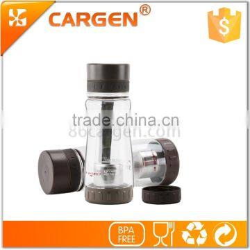 Custom Private Logo Classical Design 450ml Elegant Plastic Water Bottle Tea Infuser Bottle photo-2