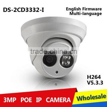 2015 Original Camera Network Mini Dome IP Camera Outdoor 30M IR 3MP 1080P Security Camera HD POE