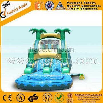 bouncy castle inflatable jungle water slide with water pool A3091