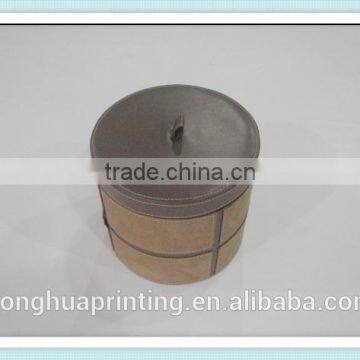 custom design prevailing tube box faux leather storage