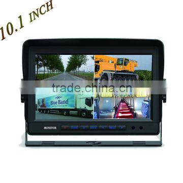 10.1 inch 4 quad monitor with 4 video input