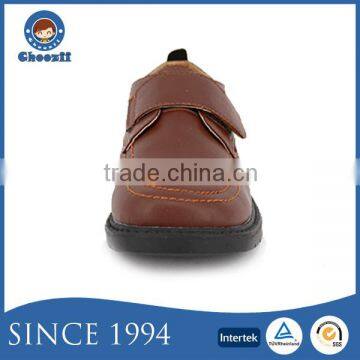 Little Student Classic Business Style Kids Brown Leather School Shoes photo-4