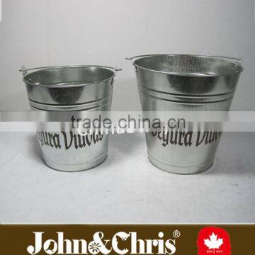 Galvanized ice bucket