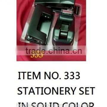 3 pieces stationery set in solid color