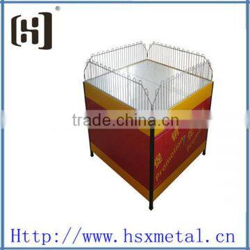 supermarket promotion metal exhibition display table HSX-S679 metal display table