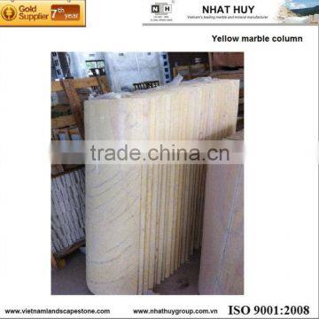 yellow marble column